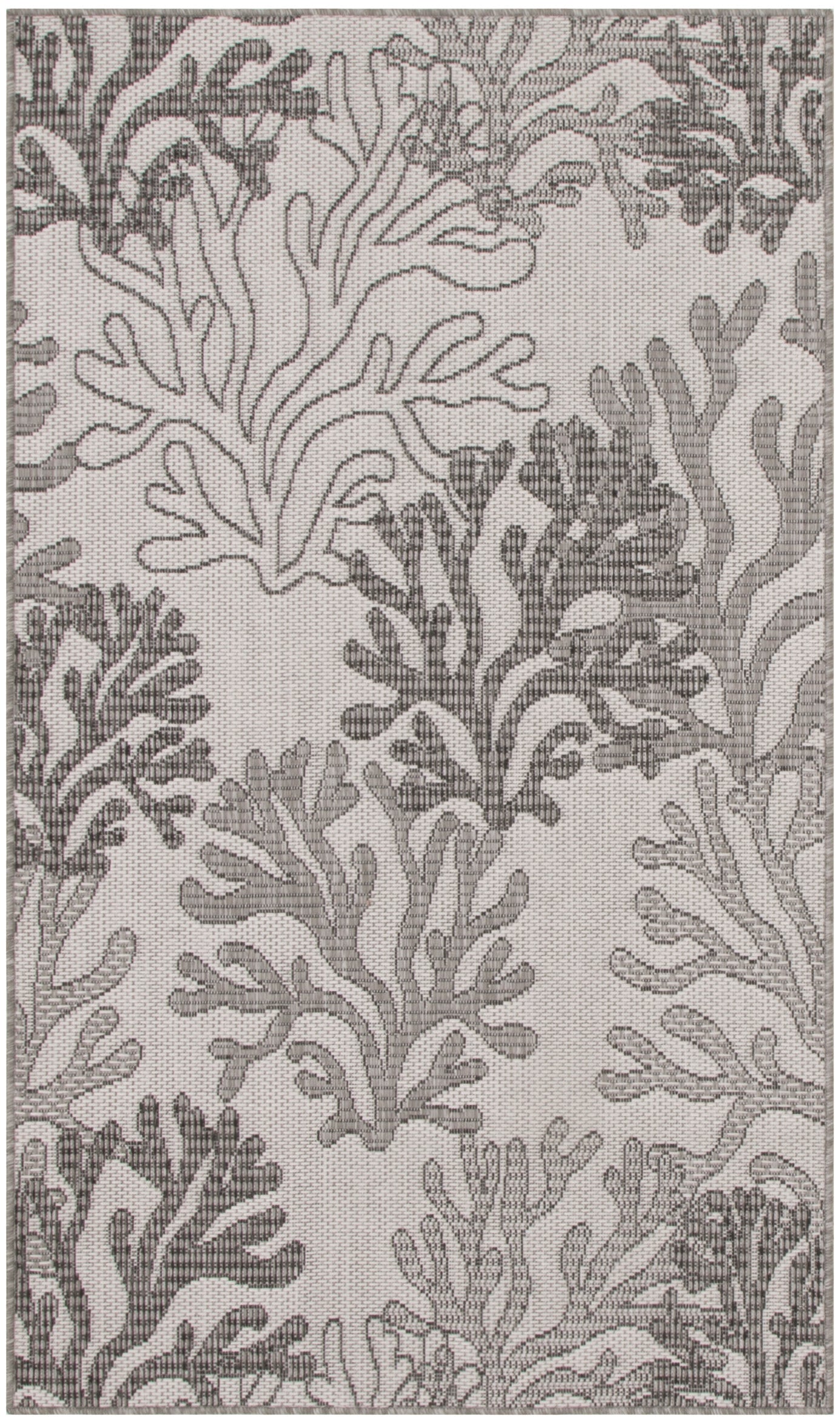 Nourison Home Garden Oasis GOA05 Grey Contemporary Power-loomed Rug