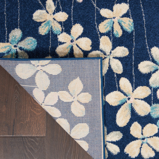 Nourison Home Tranquil Navy Contemporary