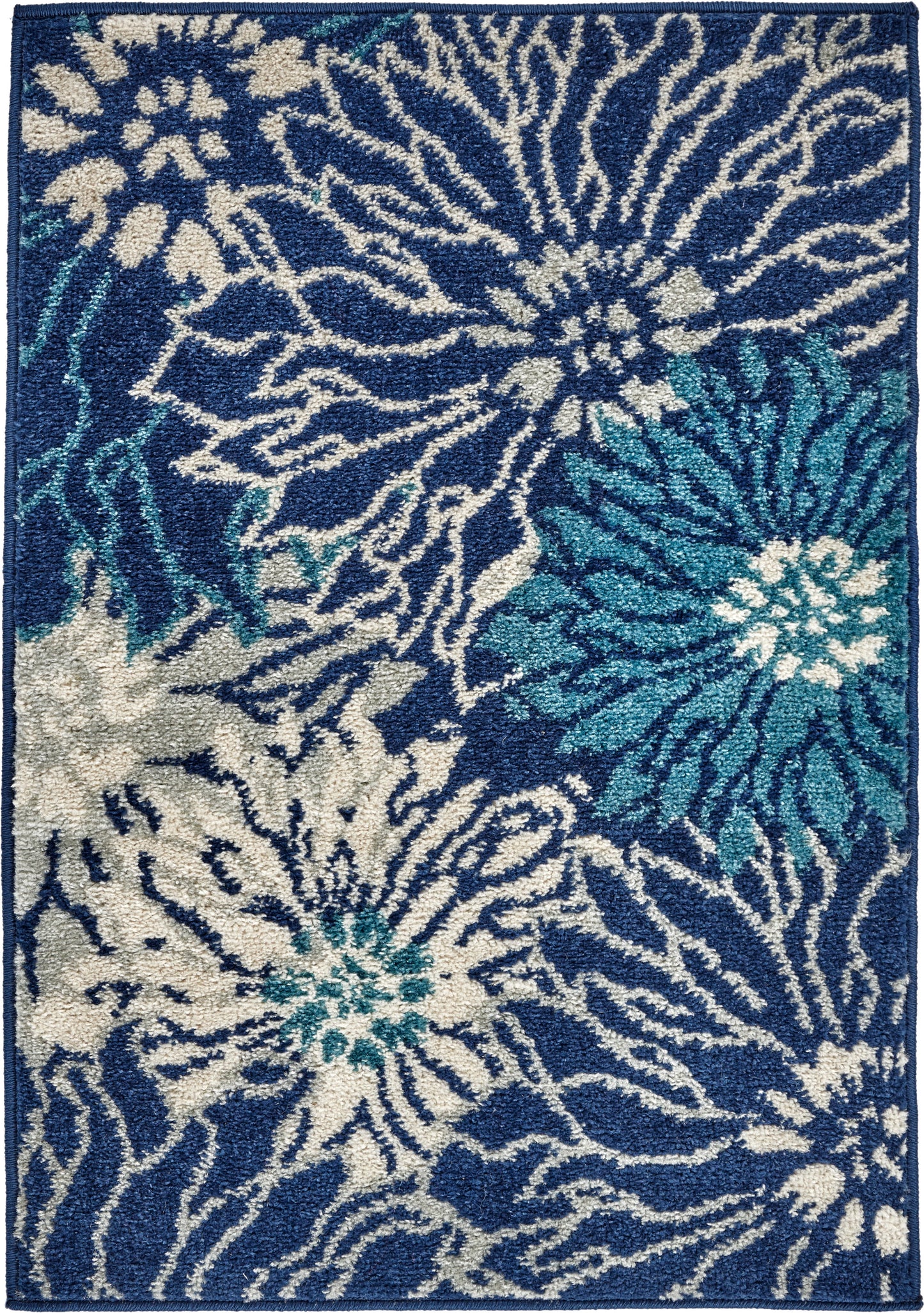 Nourison Home Passion PSN17 Navy Ivory Contemporary Power-loomed Rugs