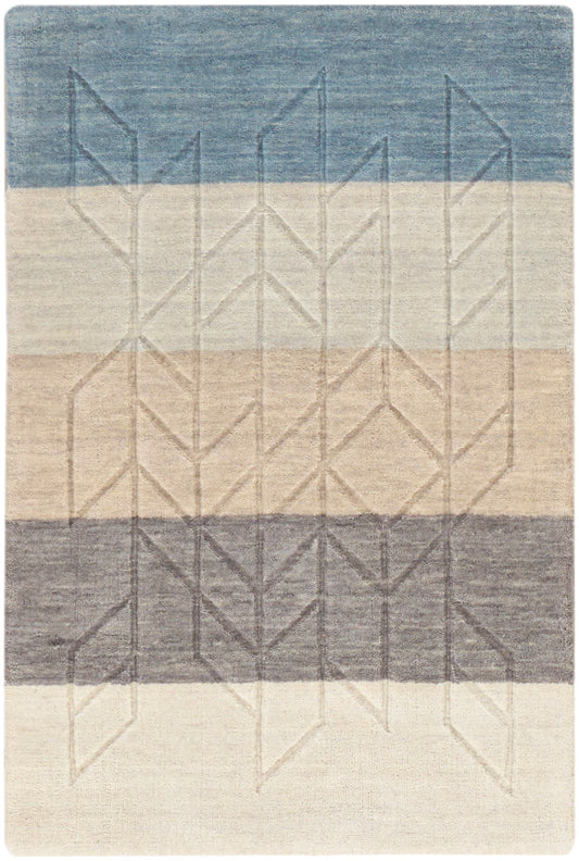 Nourison Home Alessia ALE01 Blanket Contemporary Hand Knotted Rug