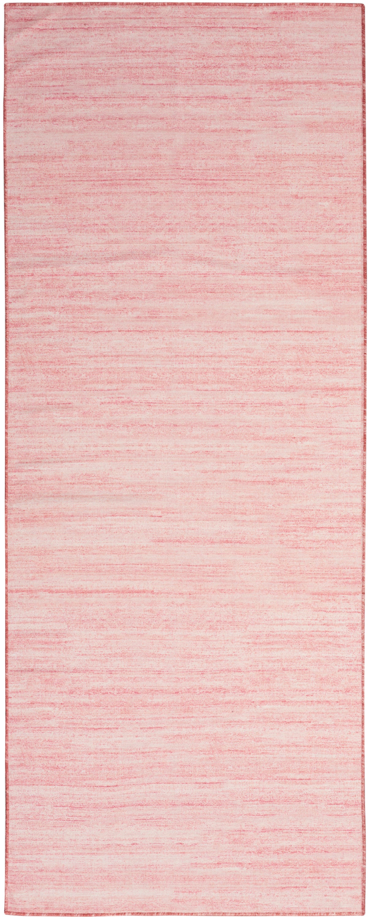 Nourison Home Washable Essentials WAE01 Pink Contemporary Loom-woven Rug