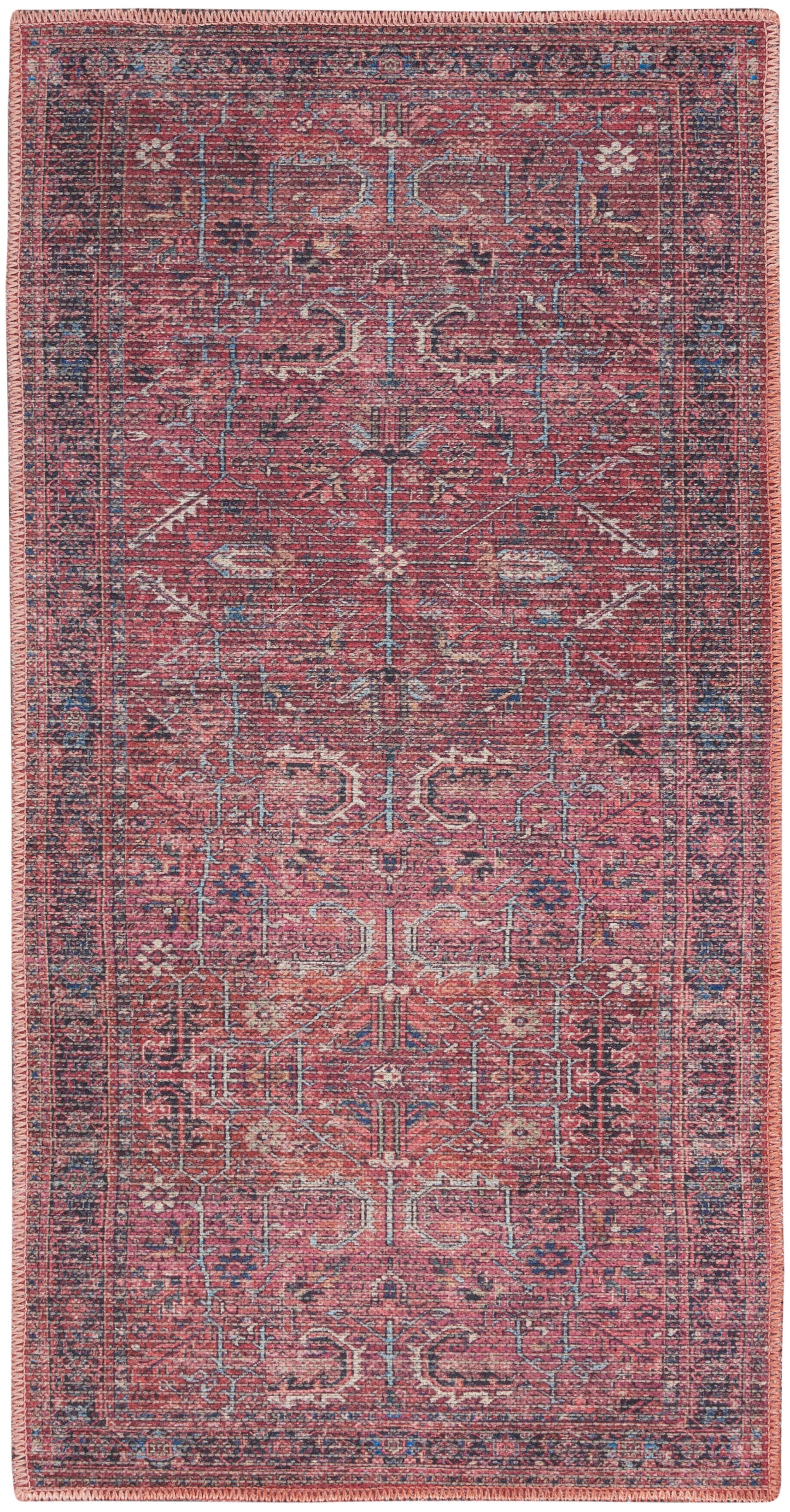Nourison Home New Concept Washables SR102 Brick Traditional Machine Woven Rug