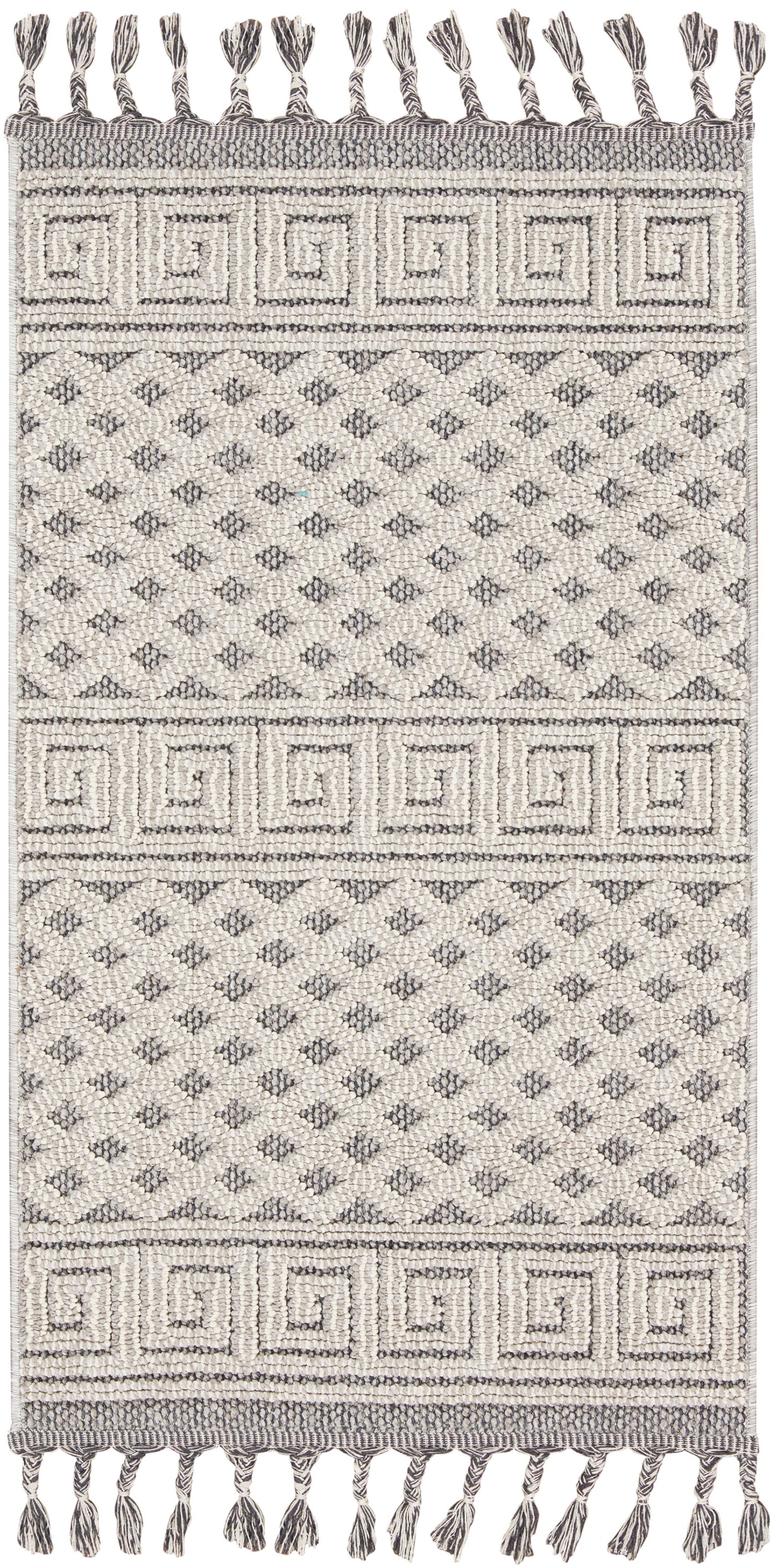 Nourison Home Paxton PAX05 Ivory Slate Contemporary Power-loomed Rug