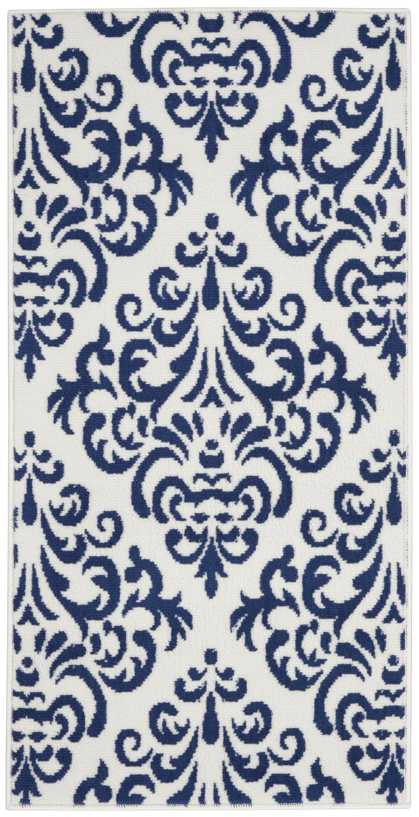 Nourison Home Grafix GRF06 White Blue Transitional Power-loomed Rug