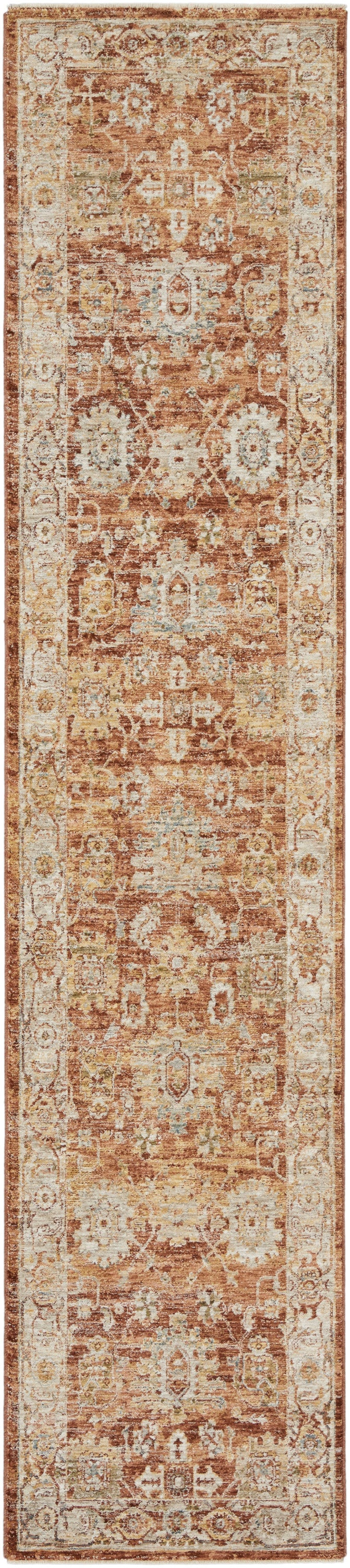 Nourison Home Sahar SHR02 Rust Traditional Power-loomed Rug