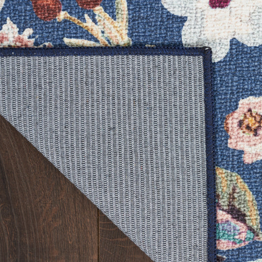 Nourison Home Nourison Washables Navy Multicolor Traditional