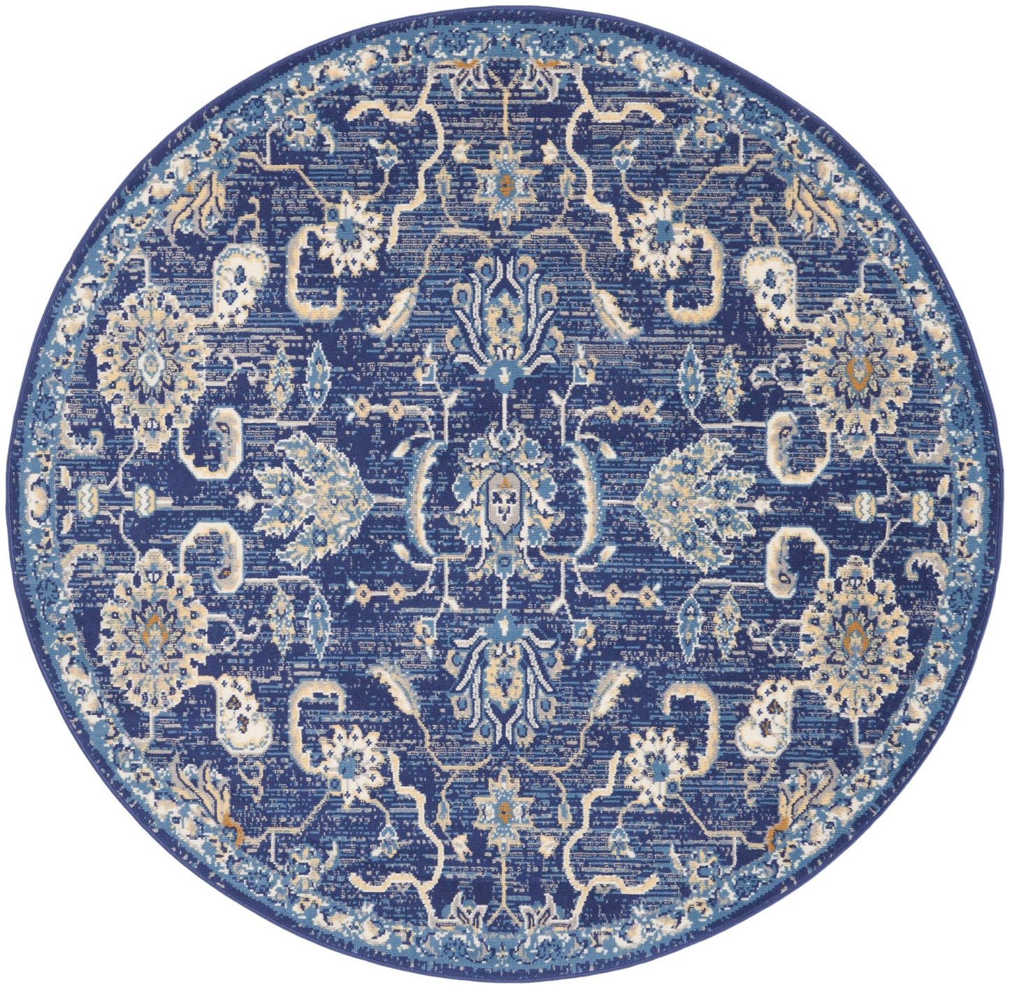 Nourison Home Grafix GRF24 Navy Transitional Power-loomed Rug