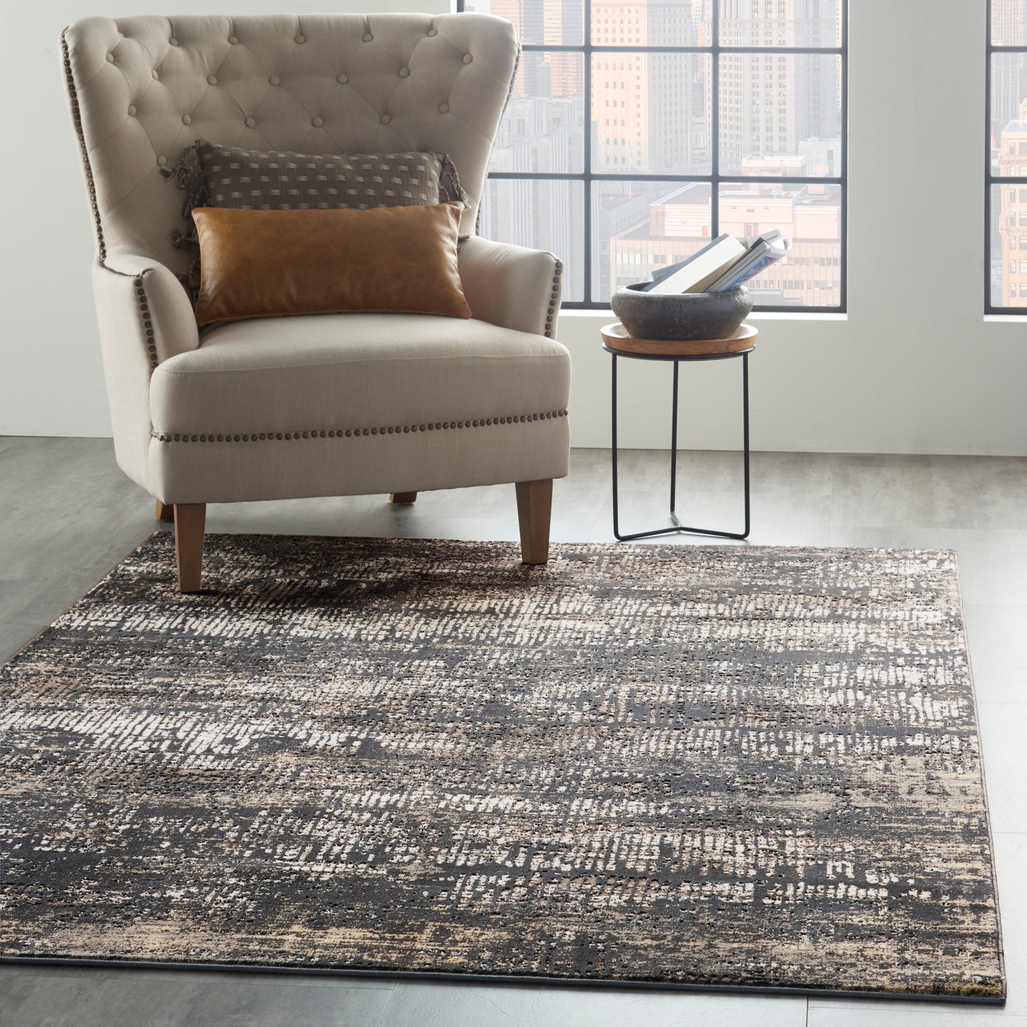 Michael Amini MA90 Uptown Charcoal Grey Contemporary