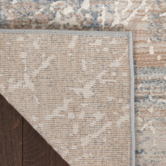 Nourison Home Exhale Beige Blue Contemporary