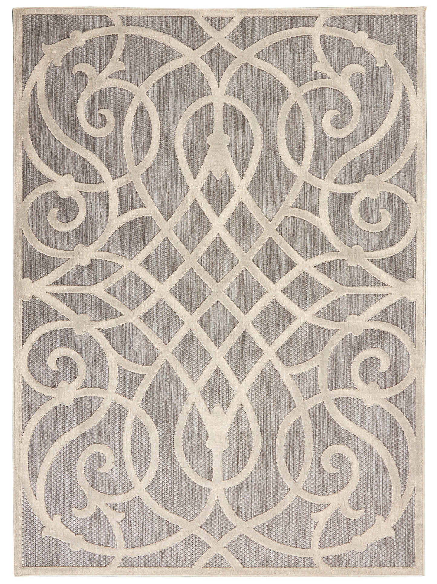 Nourison Home Cozumel CZM04 Grey Contemporary Power-loomed Rug