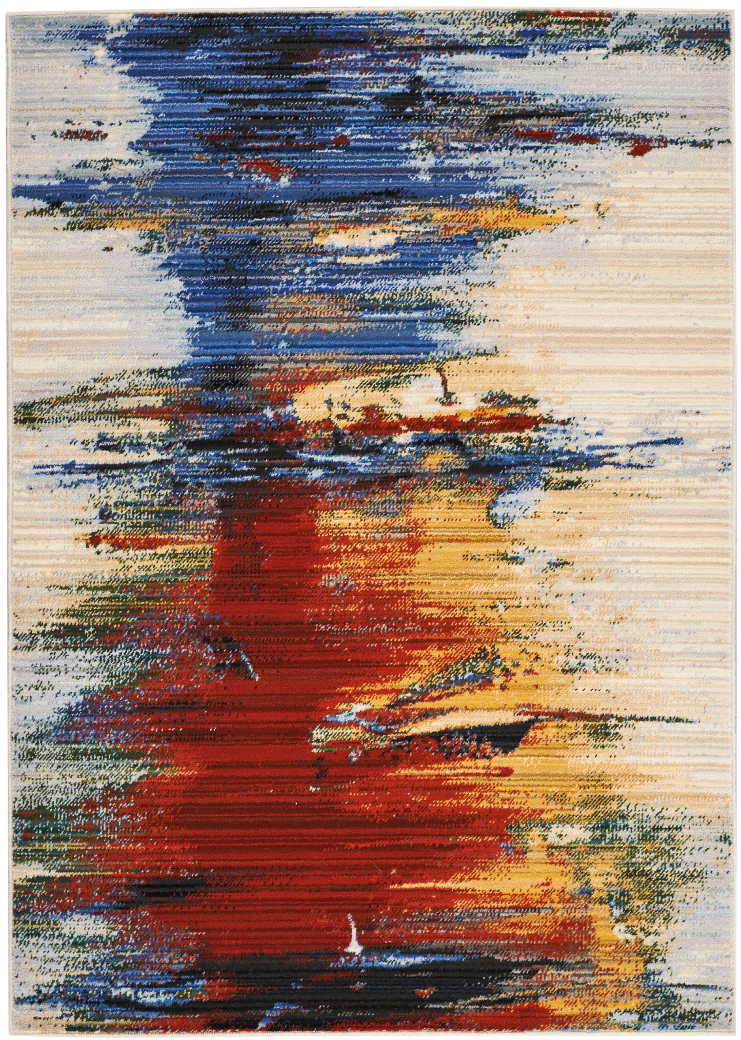 Nourison Home Chroma CRM05 Crimson Tide Contemporary Loom-woven Rug