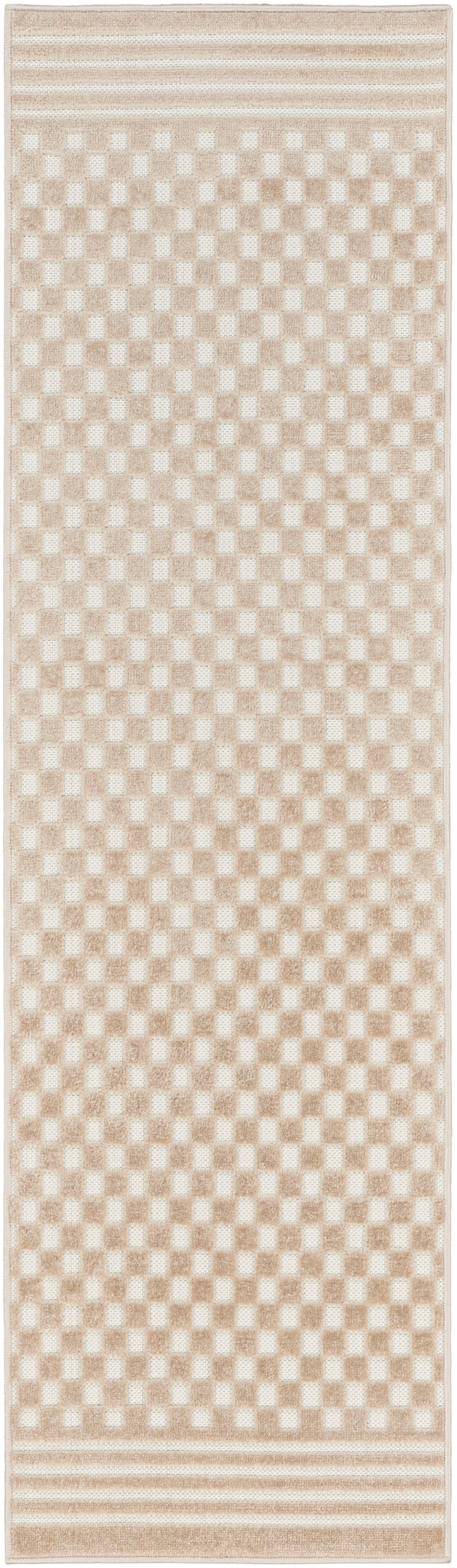 Nourison Home Care Free CAF02 Beige Contemporary Loom-woven Rug