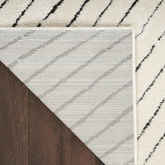 Nourison Home Modern Comfort Ivory Black Contemporary