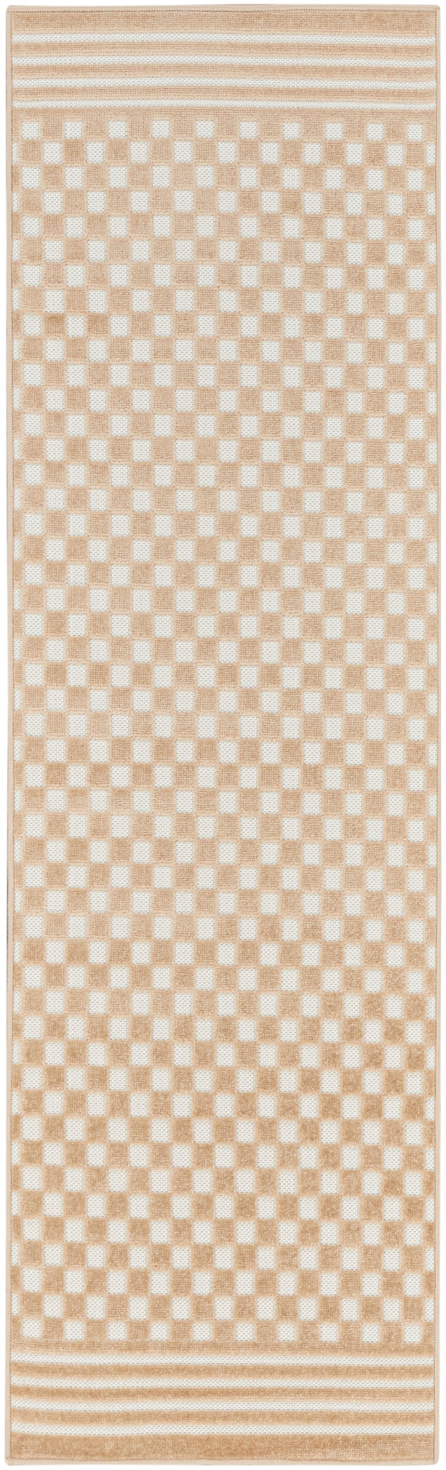 Nourison Home Care Free CAF02 Taupe Contemporary Loom-woven Rug