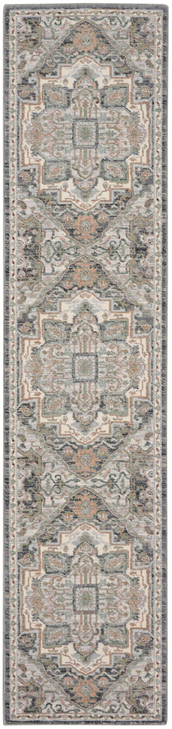 Nourison Home Parisa PSA01 Grey Sage Traditional Loom-woven Rug