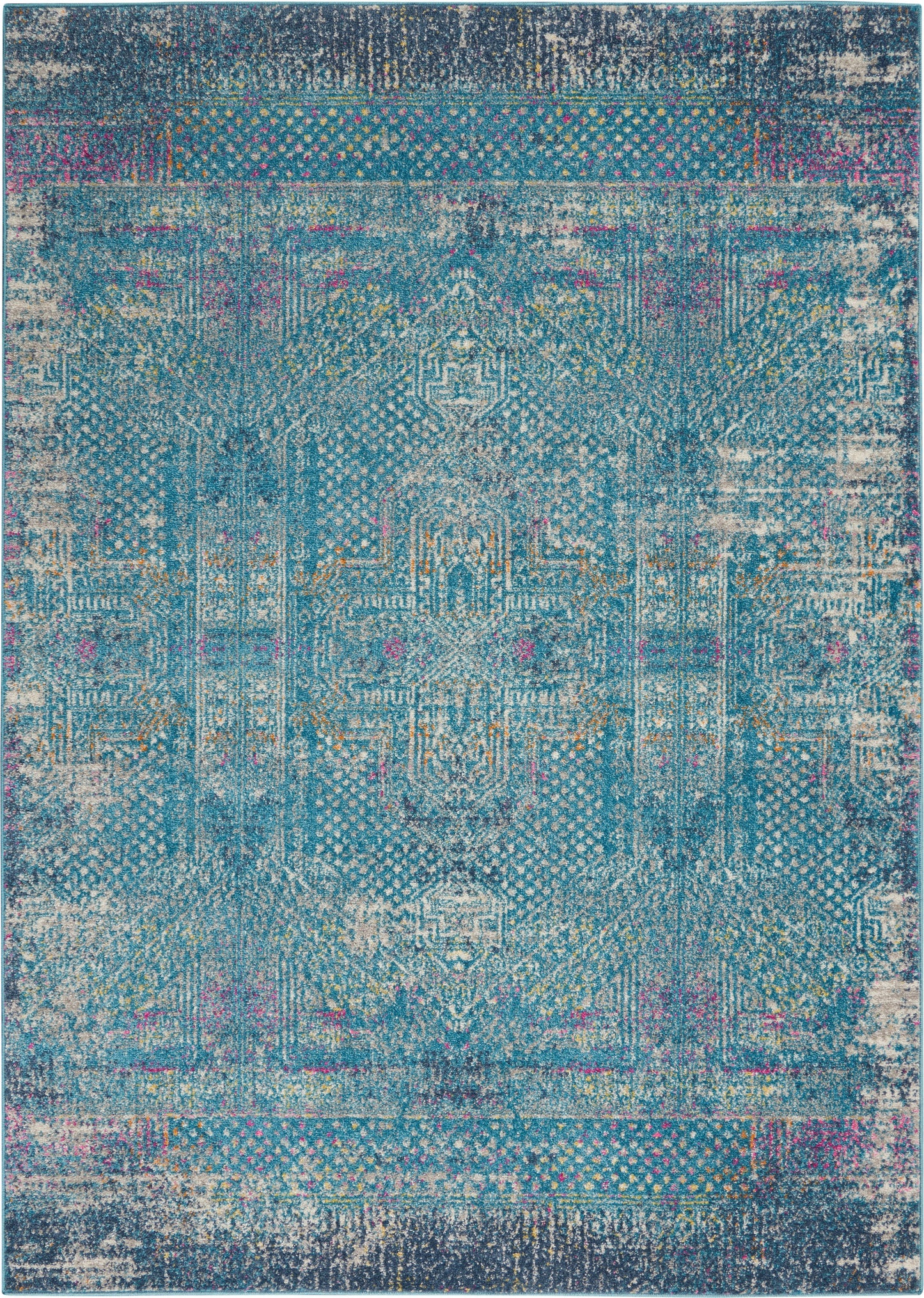 Nourison Home Passion PSN38 Blue Transitional Power-loomed Rugs