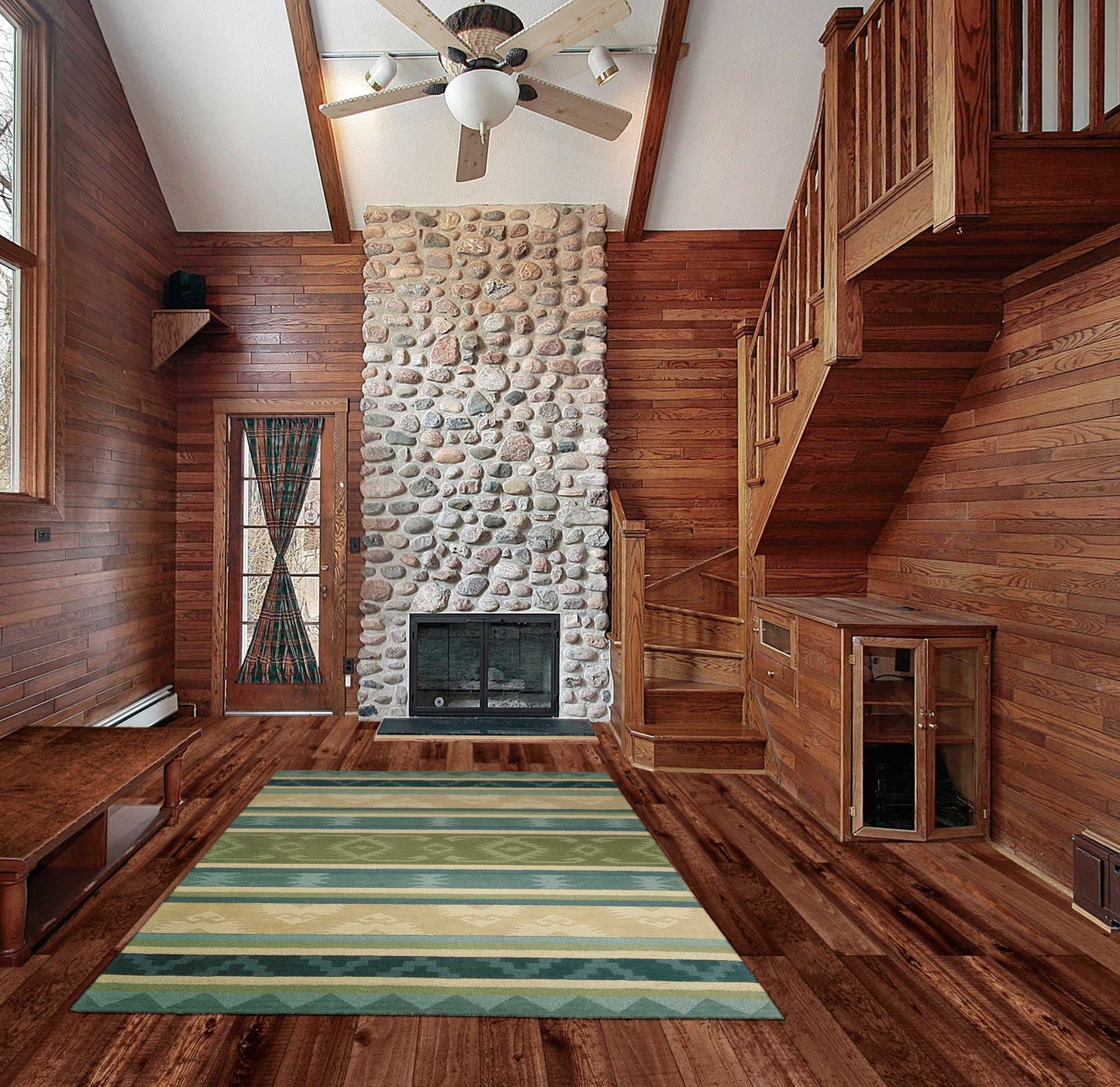 Nourison Home India House Blue Green Traditional