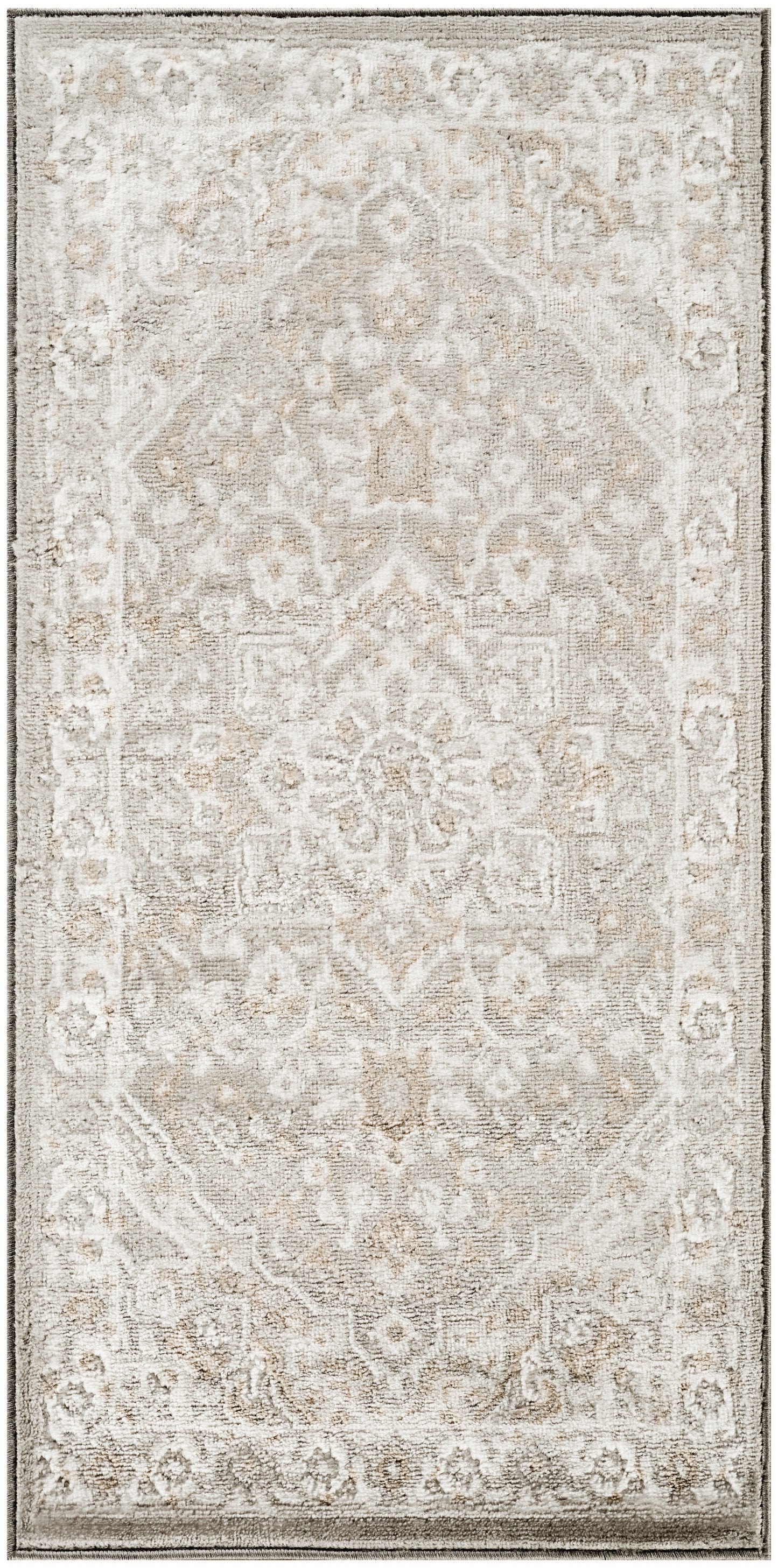 Nourison Home Dekor DEK08 Light Grey Traditional Machine Woven Rug