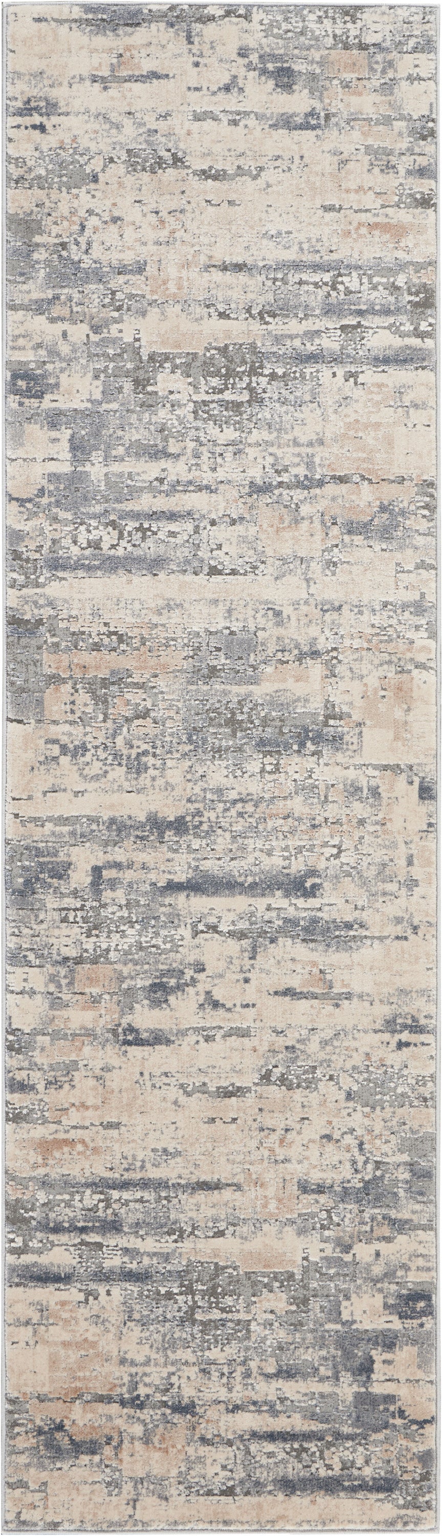 Nourison Home Rustic Textures RUS04 Beige Grey Contemporary Power-loomed Rugs