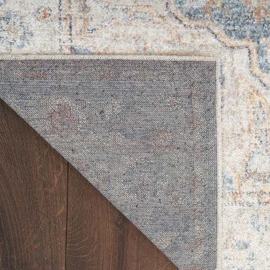Nourison Home Astra Machine Washable Denim Multicolor Traditional