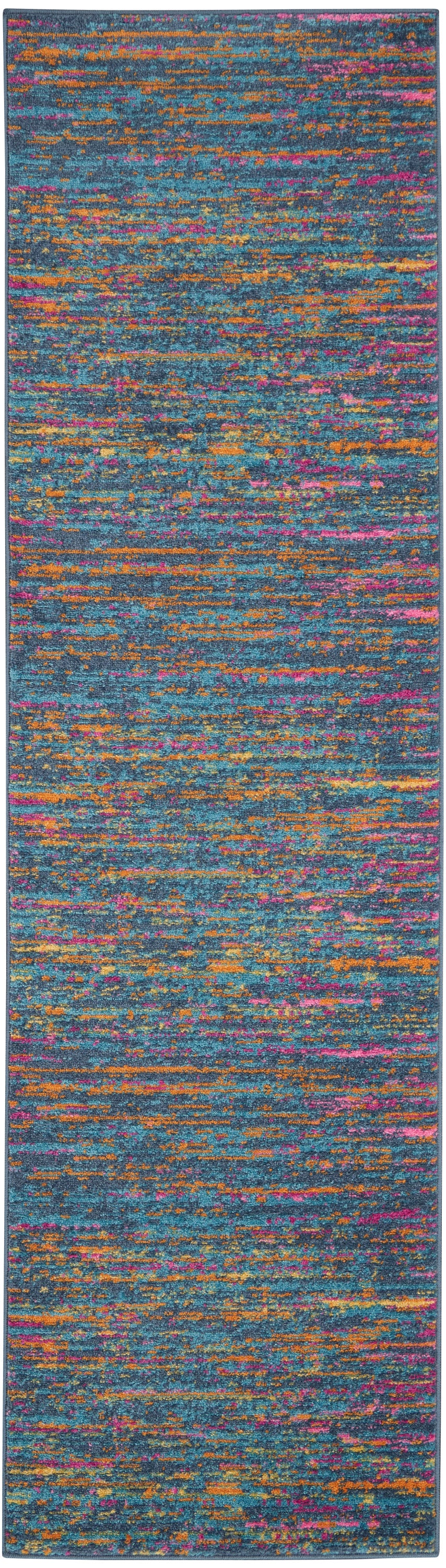 Nourison Home Passion PSN35 Blue Multicolor Contemporary Power-loomed Rugs