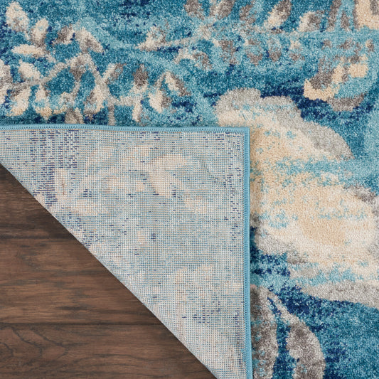 Nourison Home Tranquil Turquoise Contemporary
