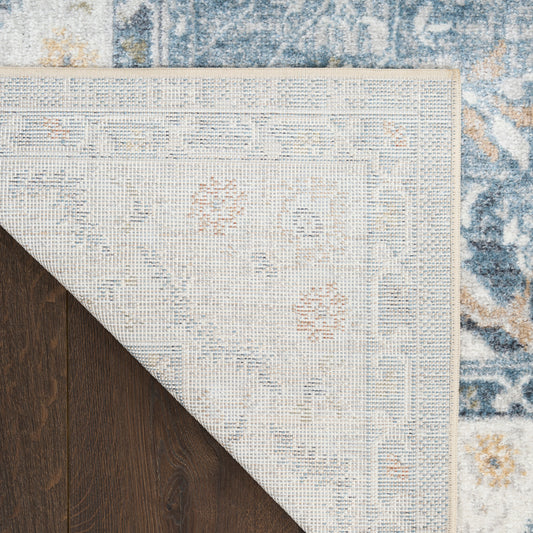 Nourison Home Astra Machine Washable Blue Traditional