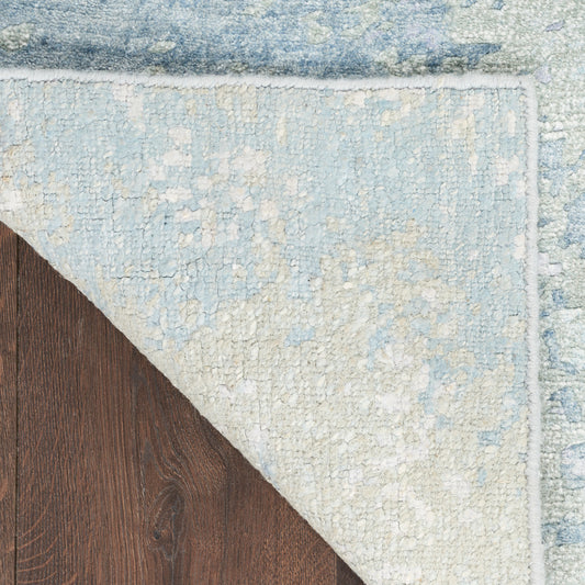 Nourison Home Silk Shadows Blue Green Contemporary