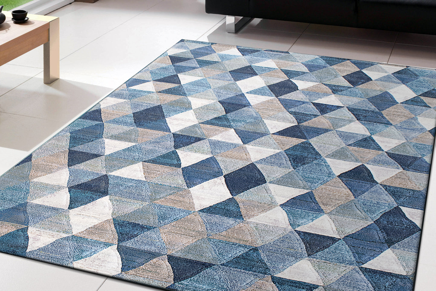 Dynamic Rugs Eclipse Blue Multi Contemporary