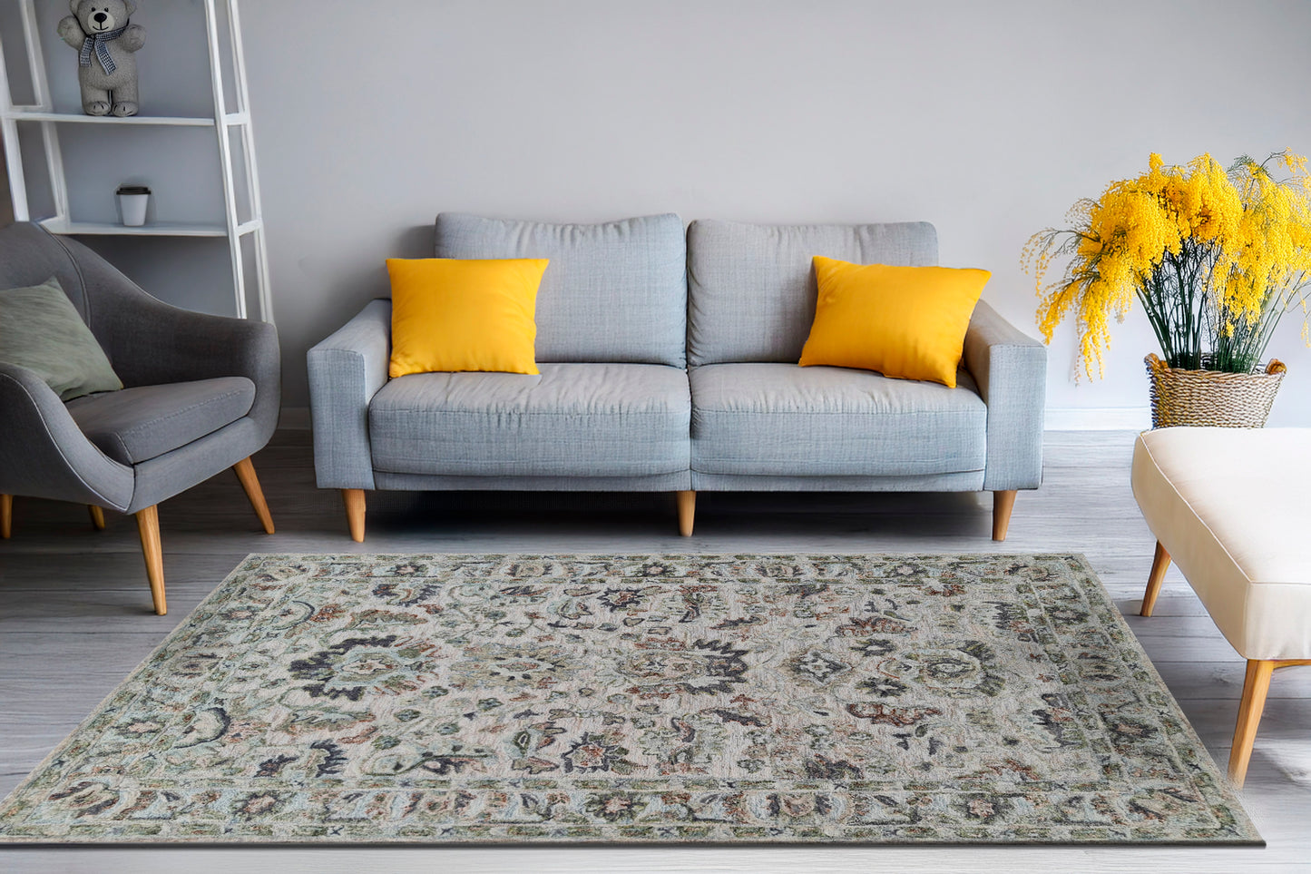 Dynamic Rugs Daisy Beige Mult Traditional