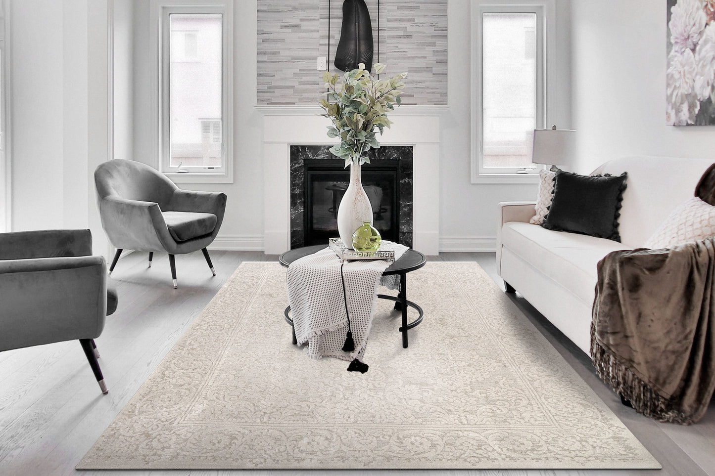 Dynamic Rugs Hamilton Cream Traditional