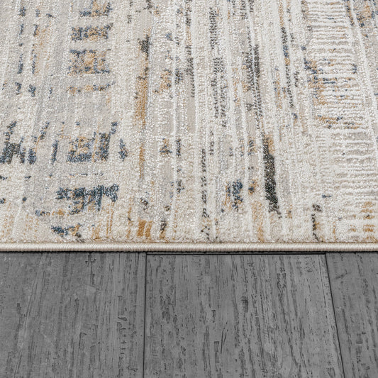 Dynamic Rugs Marina White Grey Modern