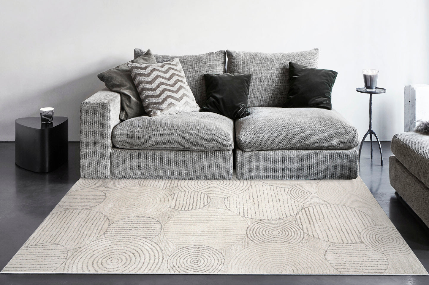 Dynamic Rugs Monroe Ivory Grey Modern