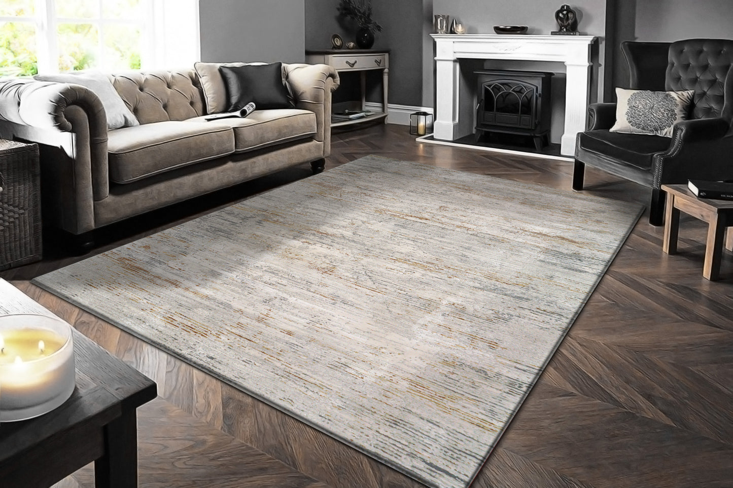 Dynamic Rugs Renaissance Ivory Multi Modern