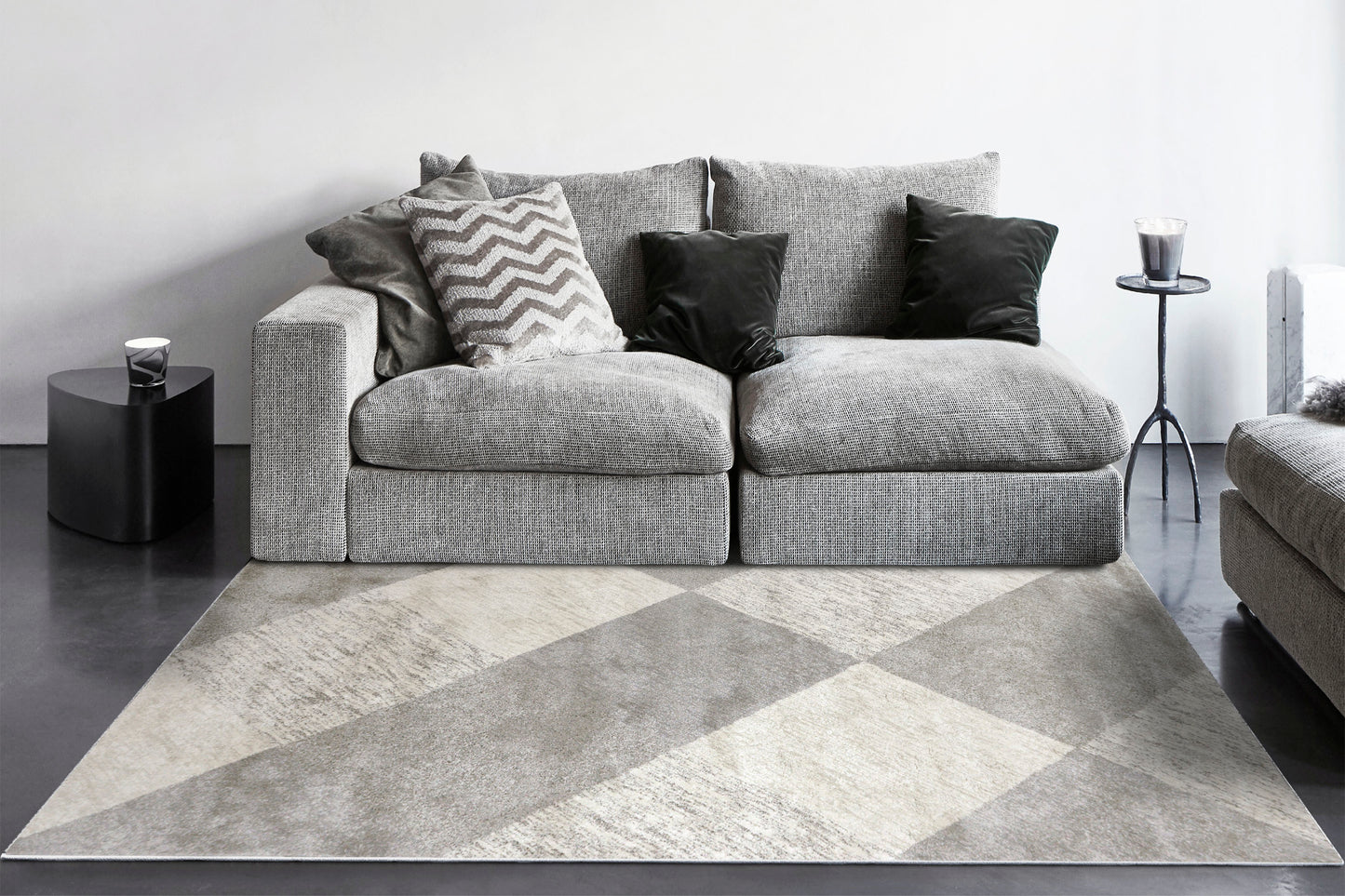 Dynamic Rugs Monroe Ivory Grey Modern