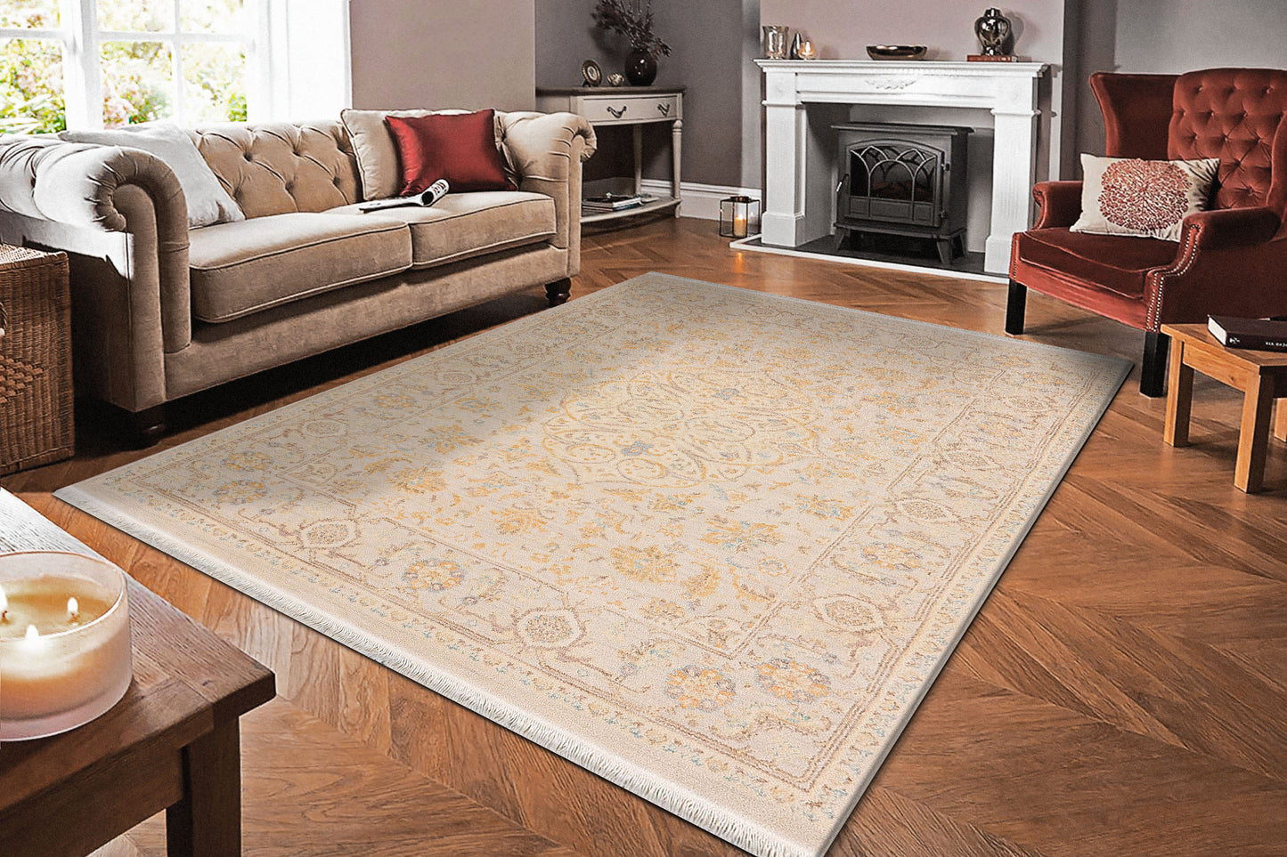 Dynamic Rugs Wade Grey Brown Multi Traditional