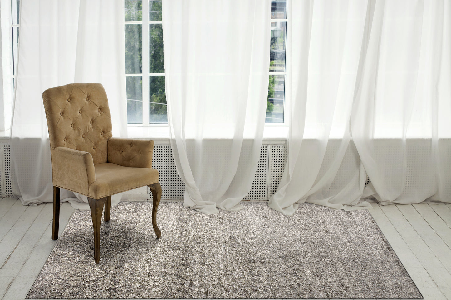 Dynamic Rugs Mysterio Silver Transitional