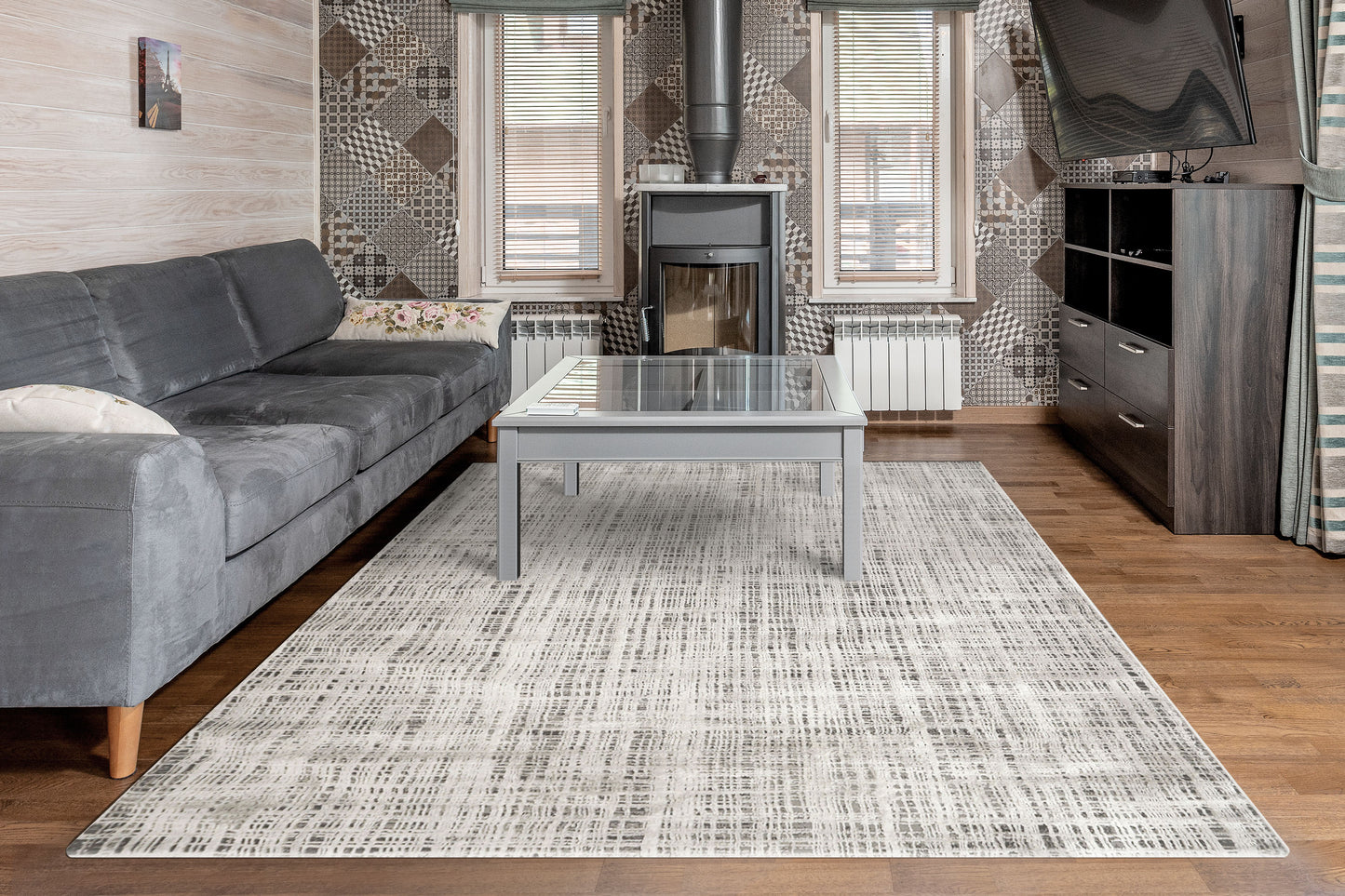 Dynamic Rugs Rori Grey Charcoal Modern