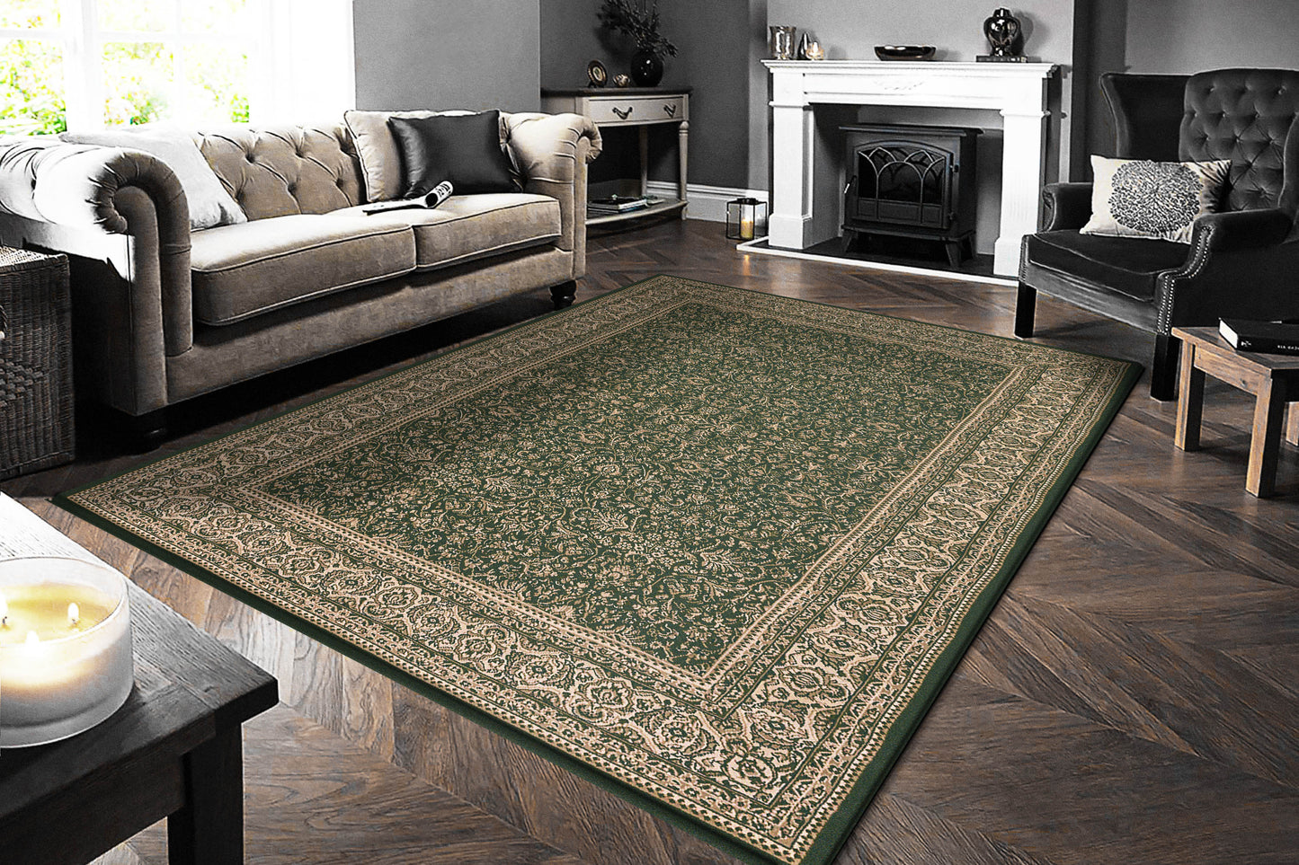 Dynamic Rugs Legacy Green Traditional