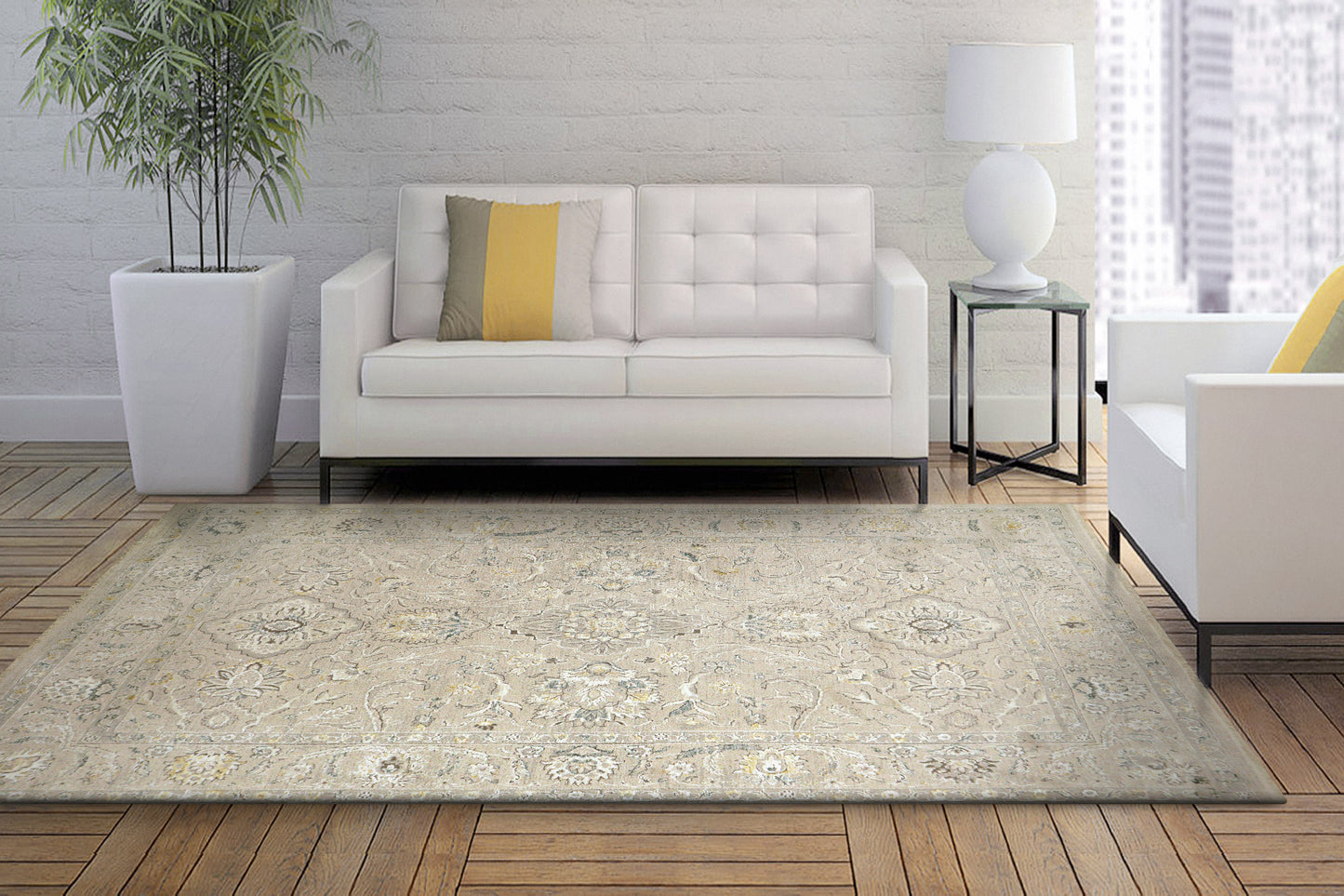 Dynamic Rugs Hudson Beige Ivory Traditional