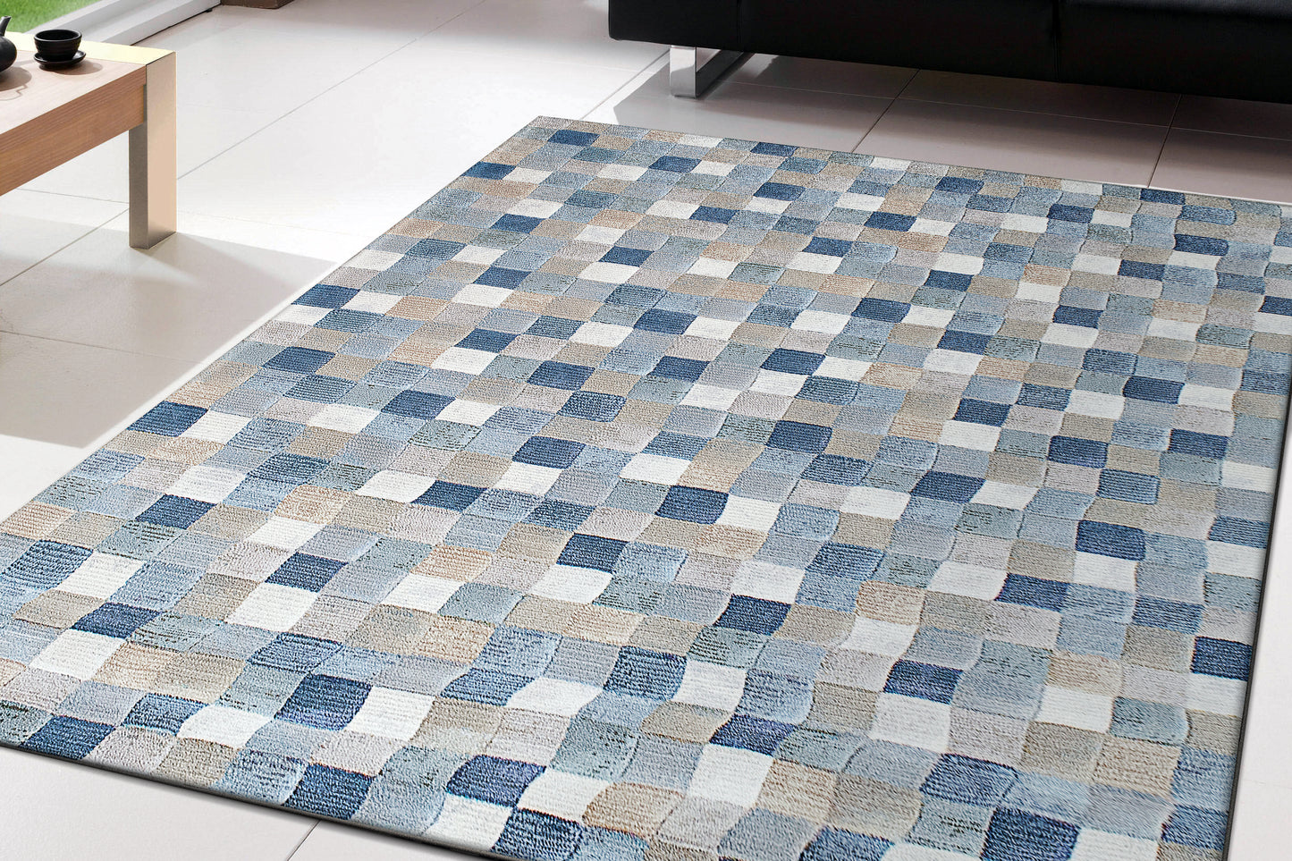 Dynamic Rugs Eclipse Multi Blue Contemporary
