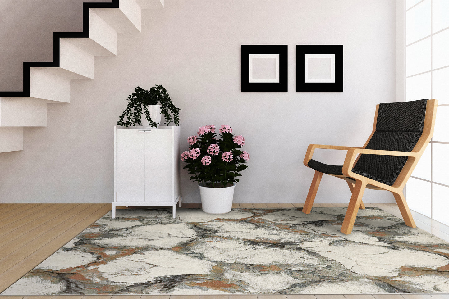 Dynamic Rugs Eclipse Grey Multi Contemporary