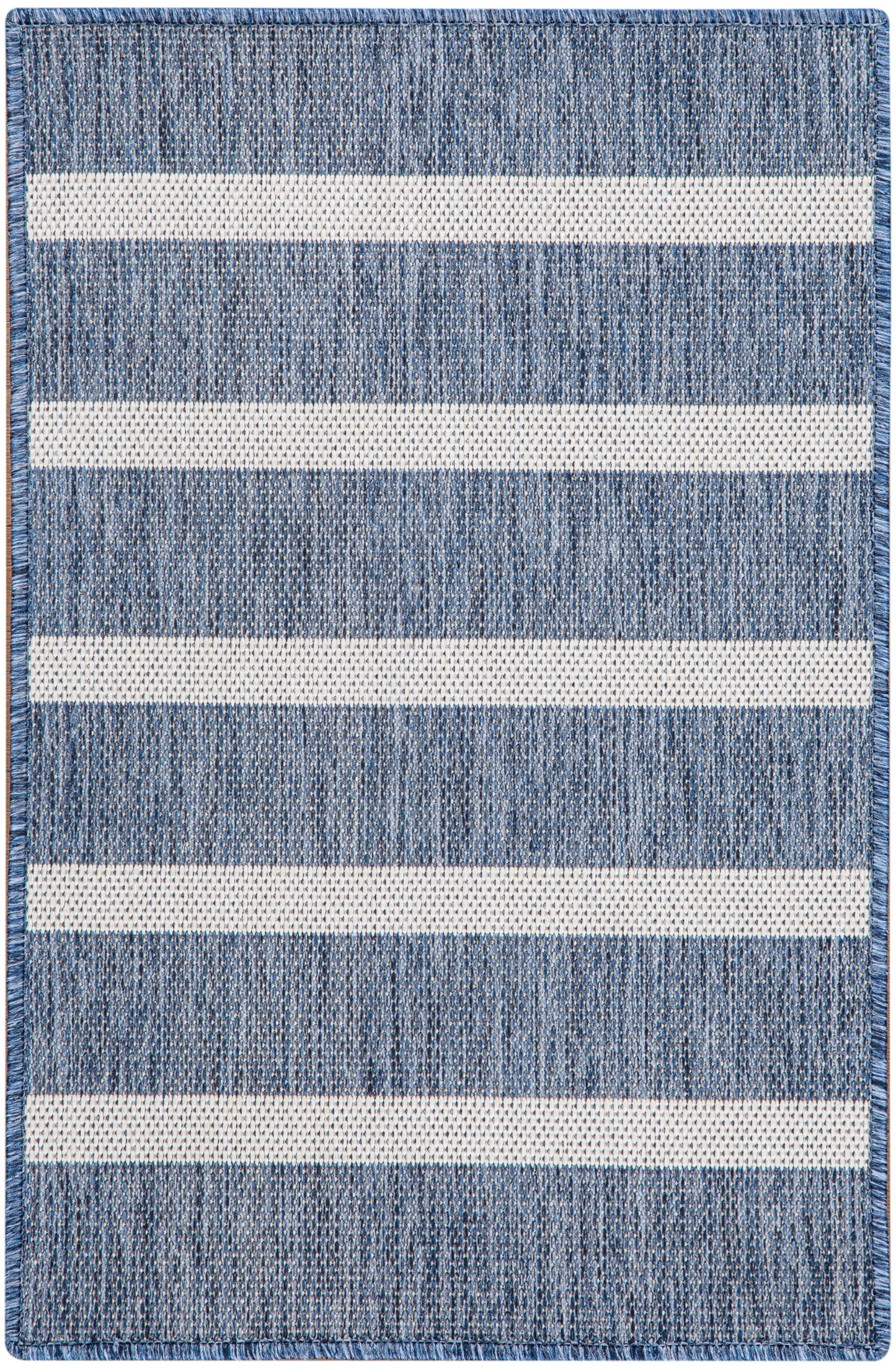 Nourison Home Positano POS03 Navy Ivory Contemporary Power-loomed Rug