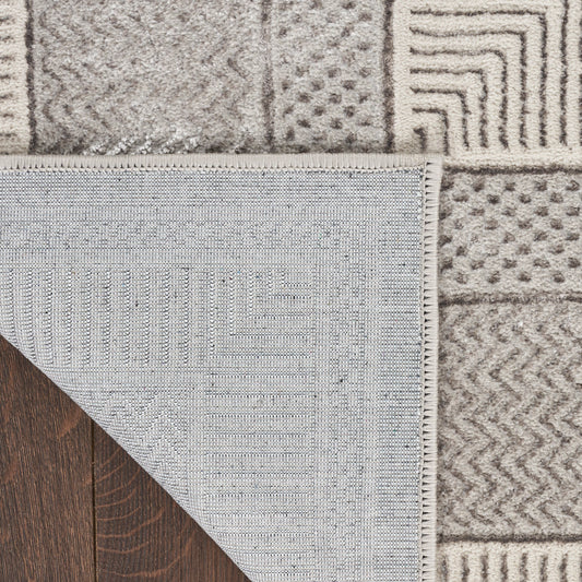 Nourison Home Glitz Silver Contemporary