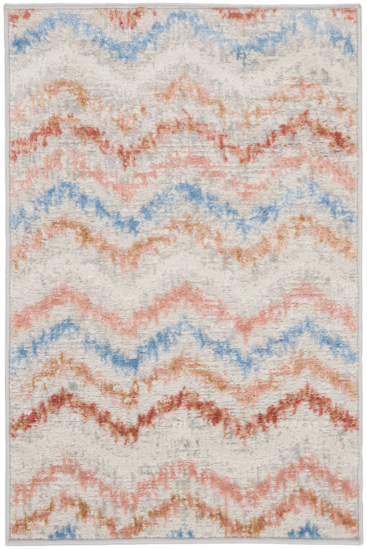 Nourison Home Elation ETN04 Ivory Multicolor Contemporary Power-loomed Rug