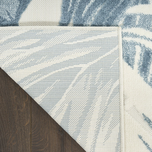 Nourison Home Aloha Ivory Blue Contemporary