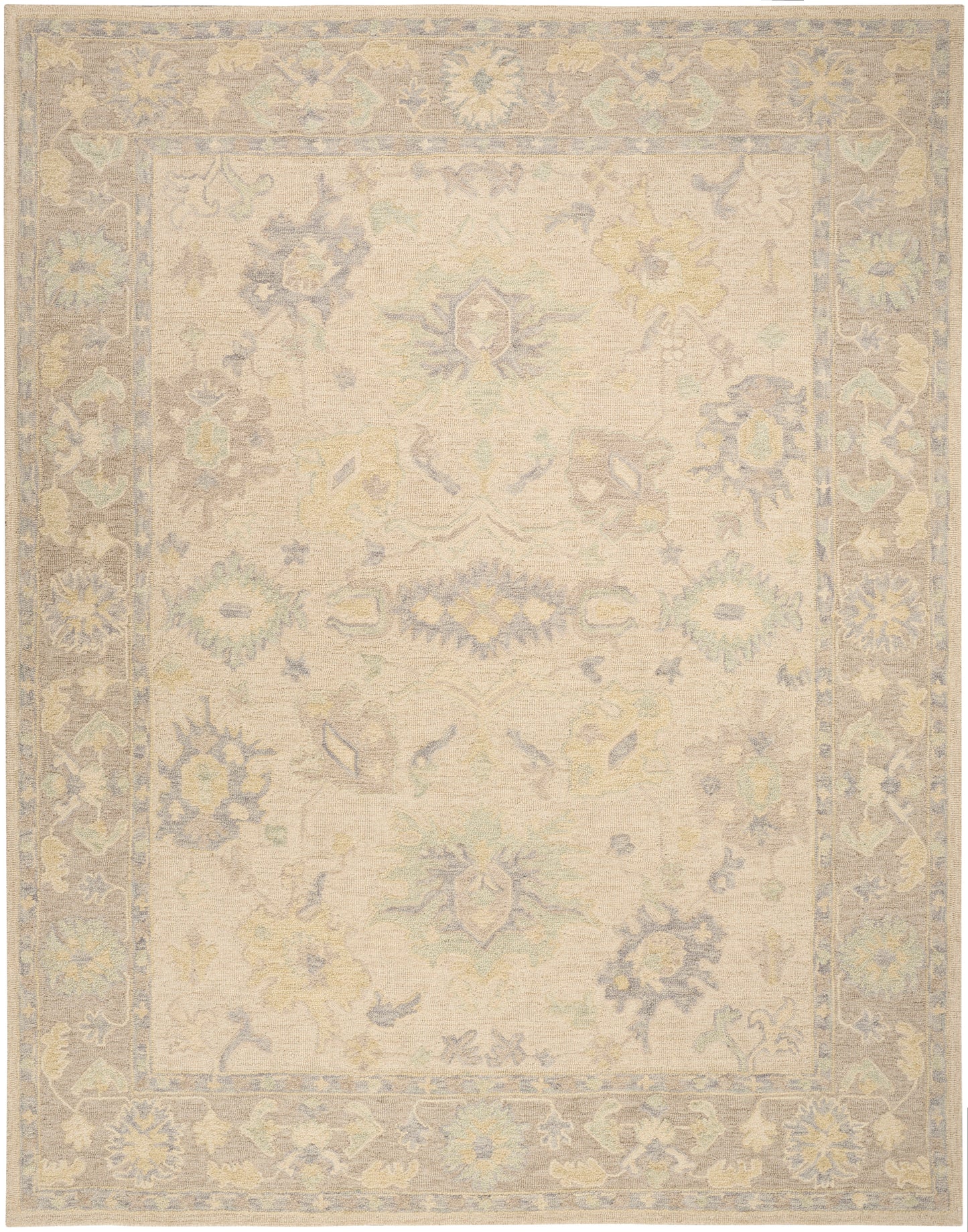 Nourison Home Maison MSO04 Ivory Taupe Traditional Hand Tufted Rug