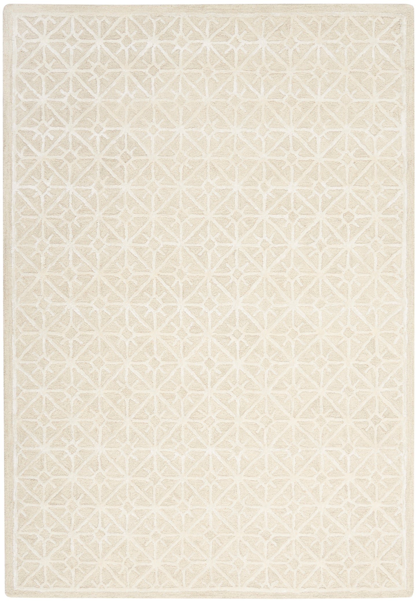 Nicole Curtis Series 2 SR201 Ivory Contemporary Hand Tufted Rug
