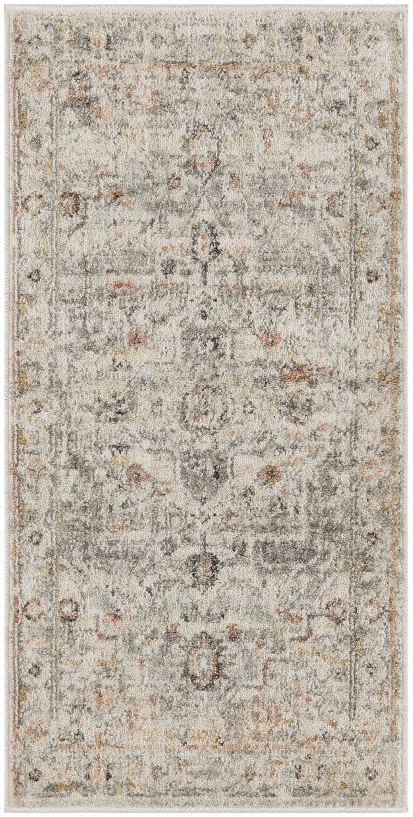 Nourison Home Oushak Home OUS02 Light Grey Traditional Loom-woven Rug