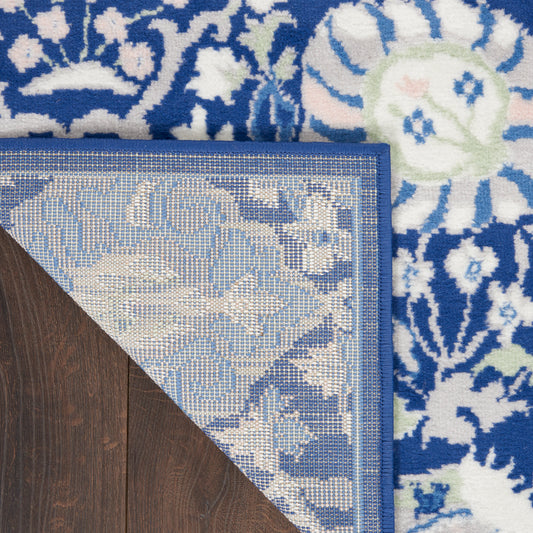 Nourison Home Whimsicle Navy Multicolor Traditional